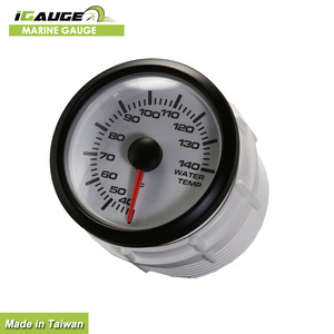 2 1/16 "52mm dayanıklı arka bağlantı Pointer deniz pano su sıcaklık seviyesi göstergesi