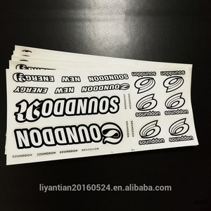 <span class=keywords><strong>Autocollant</strong></span> décoratif personnalisé pour carrosserie de <span class=keywords><strong>moto</strong></span>, découpe sur mesure, logo de marque - Product Image 6