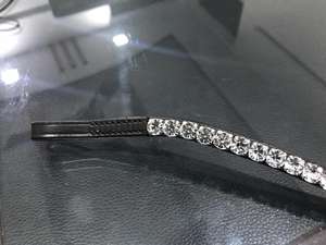 Banda para la Frente de Caballo de Cristal de 8 mm de Primera Calidad, Hecha con Cuero DD de Alta Calidad, Duradera y Elegante - Product Image 2