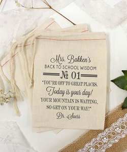 Sac à cordon en mousseline de coton 3 "X 4" pour faveurs de mariage, fêtes d'anniversaire, fêtes de bébé - Product Image 1