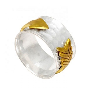 แหวนสปินเนอร์ค้อนสปินเนอร์สีเงินสเตอร์ลิง925ทำด้วยมือแหวนเวอร์เมลทำด้วยมือและจัดจำหน่ายขายส่ง - Product Image 1