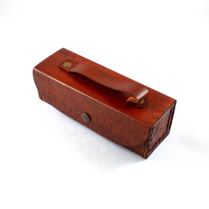 Télescope en laiton antique boîte en bois poignée en cuir gravé Spyglass classique Pirate nautique décor métal alliage monoculaire pour la maison - Product Image 6