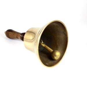 Alliage de laiton décor nautique cadeau 8 "manche en bois navire main fête de noël cloche Instrument de musique Antique Europe - Product Image 4