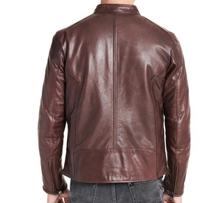 Chaqueta de cuero inspirada estilo motero chaqueta de moto | Chaqueta de moda clásica de cuero real - Product Image 3