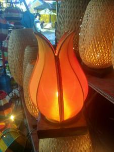 โคมไฟดอกบัว/โคมไฟสวยๆสำหรับงานแต่งงานและปาร์ตี้/เวียดนามฮอยตะเกียงผ้าไหม (0084587176063ทราย) - Product Image 3