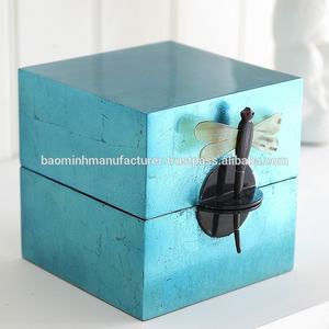 Unique Lacquer <b>Jewelry</b> <b>Box</b> <b>with</b> Dragonfly <b>Lock</b> From Vietnam - Product Image 4