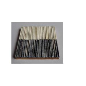 Posavasos de tiras de hueso de Color gris y blanco, posavasos para servir en mesa, posavasos de mosaico de hueso hechos a mano a precio mayorista - Product Image 2