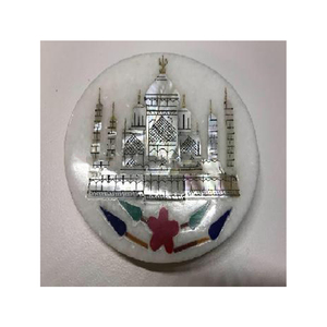Latest Designer <b>Marble</b> <b>Coasters</b> with Tajmahal Printing Bulk Supplier Set for Kitchen Table Use Pattern Unit Price Competitive - Product Image 1