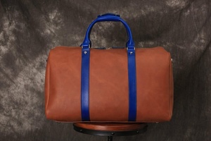 De cuero de los hombres de viaje Portátil Bolsa 100% de cuero genuino de los hombres de bolsa de un solo hombro de lona bolsos de viaje TSL-0017 - Product Image 4