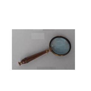 Men Gift Book Newspaper <b>Magnifier</b> Wooden Handle with Brass Inlay Premium <b>Magnifying</b> <b>Glass</b> for Reading Comfort - Product Image 3
