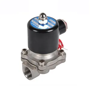 COVNA DN25 1 inch 2 Way 220VAC Normally Closed Stainless Steel 2W 250 25 Solenoid Valve For Water
