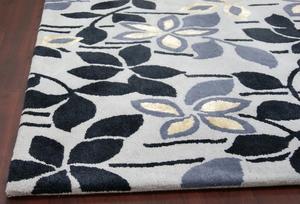 Tapis mural en soie de laine tufté à la main floral moderne personnalisable antidérapant lavable pour un usage domestique-pour le couloir du salon - Product Image 3