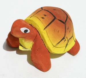 ทำด้วยมือไม้บัลซารูปปั้นเต่าที่เป็นเอกลักษณ์ของสะสมรูปปั้นไม้ที่เป็นเอกลักษณ์สำหรับตกแต่งบ้านศิลปะของขวัญแปลกใหม่สำหรับเพื่อนครอบครัว - Product Image 3