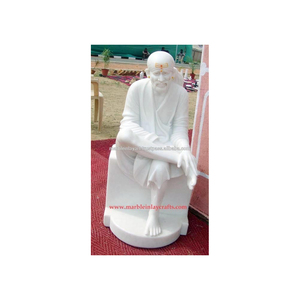 รูปปั้นพระศุภะบาจา ทำจากหินอ่อนสีขาวบริสุทธิ์ของอินเดีย - Product Image 1