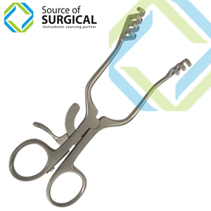 เครื่องมือผ่าตัดแบบเปิดเองได้ ยี่ห้อ Source Surgical Manual Retractor  วัสดุเหล็ก ได้รับการรับรองมาตรฐาน CE ระดับ Class I ขนาด 135 มม. สำหรับใช้ในโรงพยาบาล - Product Image 5