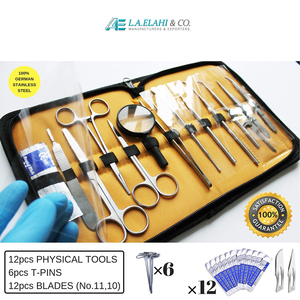Juego de Laboratorio Avanzado ODM OEM, Herramientas Manuales de Acero Inoxidable de Primera Calidad, Pinzas de Biología para Disección de Ranas - Product Image 2