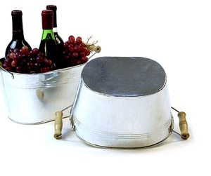 High Quality Galvanized <b>Oval</b> Metal Tub Classic Home & Garden Decor Flower <b>Pot</b> & Planter - Product Image 4