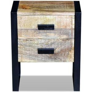 Meubles design Table basse en bois et cuir - Product Image 3