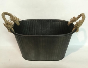 Seau à glace galvanisé classique pour cuisine et table pour le vin, les boissons et les bars classiques Design pour le vin et les boissons - Product Image 4