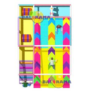 Patio de juegos interior, tobogán doble - Product Image 2