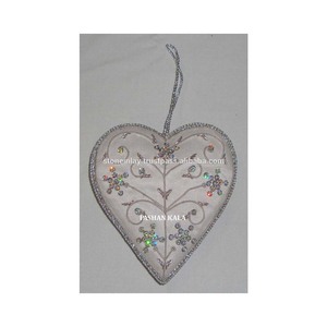 Beautiful Handmade <b>Embroidery</b> Christmas Hanging Ornament fabric <b>material</b> used for festival decoration - Product Image 1