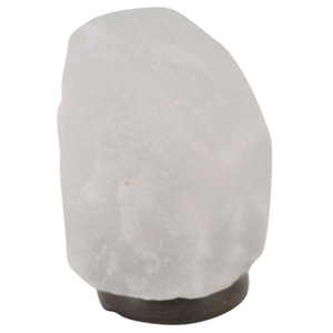 โคมไฟหินคริสตัลทรงธรรมชาติหิมาลัยโคมไฟเกลือผลิตจากหินสีขาว - Product Image 2