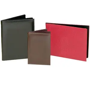 Support en cuir pour cartes de menu de couleurs multiples/Couverture de menu en cuir faite à la main de tailles multiples/Couverture de menu en cuir à prix de gros - Product Image 1