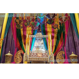 ฉากหลังสวยงาม zari zari สำหรับฉากหลังที่มีสีสันสำหรับ medndi เวทีเวที punjabi medps zari - Product Image 1