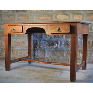 โต๊ะทำงาน2ลิ้นชักไม้เนื้อแข็งที่ทันสมัย - Product Image 1