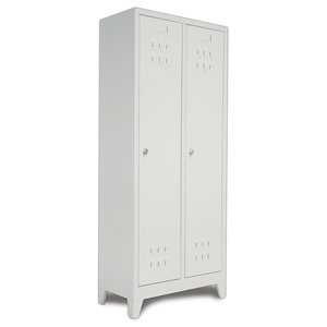 Armario de metal de 2 puertas de acero con revestimiento en polvo Cerradura de llave de gabinete laminado compacto para almacenamiento de oficina - Product Image 2