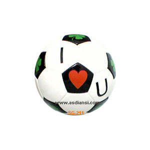 ลูกบอลหนัง PU แบบเย็บด้วยมือพิมพ์ลายสำหรับการฝึกซ้อมของขวัญวันครบรอบแต่งงาน - Product Image 1