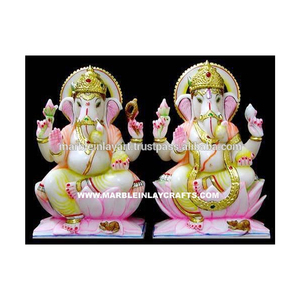Statue de Ganesha en marbre, Statue de Ganpati en marbre, Statues de Ganesh en marbre - Product Image 1