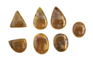 Cabochons jaunes lisses multi-formes en aventurine naturelle de qualité AAA pour la fabrication de bijoux faits à la main en gros de pierres précieuses en vrac - Product Image 4