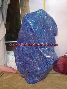 Traitement poli minéral bleu naturel de pierre de dégringolade de Lapis Lazuli d'extra large - Product Image 2