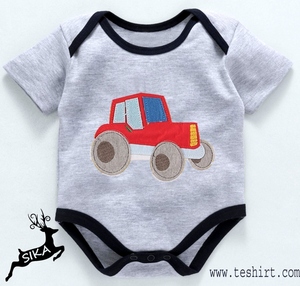 Ropa de Bebé de Algodón Orgánico con Estampado Personalizado, Mameluco de Una Pieza para Bebé, Mameluco de Bebé con Estampado de Estrellas, Gran Venta - Product Image 4