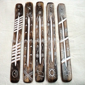 mango Wooden Carved <b>Incense</b> Burners Carved Wooden <b>Incense</b> <b>Sticks</b> <b>Holders</b> Carved <b>Incense</b> Ash Catchers Wholesale From India - Product Image 1