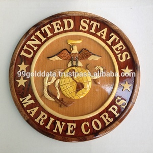 Placa de placa de Intarsia tallada de madera de pino cruzado de estilo con logotipo colgante de pared grabado para regalo de decoración del hogar - Product Image 3