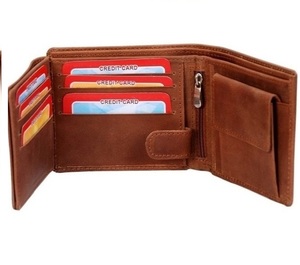 Portefeuille en cuir pu pour hommes, couleur rouge, en cuir pur - Product Image 3