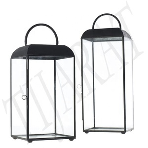 Nickel Plated Luxury Decorative <b>Glass</b> <b>Lantern</b> / Ramadan <b>Lantern</b> / Wedding <b>Lantern</b> Home Decoration Metal Iron With Custom Logo - Product Image 3