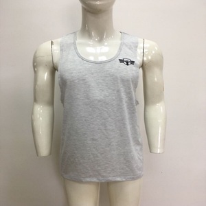 custom oem printed cotton men low cut tank tops - Product Image 1