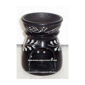 Soapstone Aroma <b>Oil</b> <b>Burner</b>, Decorative <b>Oil</b> Warmer - Product Image 1