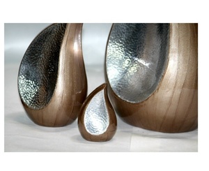 โกศบรรจุอัฐิทรงหยดน้ำ สไตล์อเมริกัน ทำจากอะลูมิเนียม สีน้ำตาลอ่อน สำหรับผู้ใหญ่และสัตว์เลี้ยง - Product Image 1