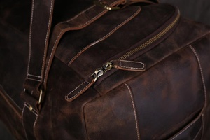 Bolsa de Viaje de Piel Auténtica Impermeable de Alta Gama con Cierre de Cremallera, Unisex, para Deporte y Viajes, TSL-0003 - Product Image 6