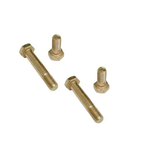 高品质制造商黄铜紧固件六角螺栓镀镍低价