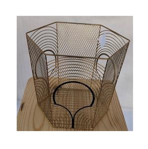 Panier de rangement décoratif en fil de fer à mailles bicolores dernier modèle Solution d'organisation élégante pour la maison - Product Image 2