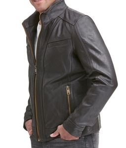 แจ๊กเก็ตหนังแท้สไตล์นักขี่มอเตอร์ไซค์เสื้อแจ็กเก็ตมอเตอร์ไซค์มีสไตล์และทนทานมีสไตล์คลาสสิก - Product Image 5