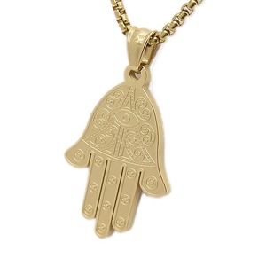 Caliente ojo egipcio de buena suerte Fatima Hamsa mano COLLAR COLGANTE - Product Image 1