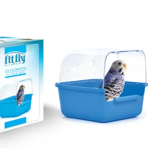 Cage de bain pour oiseaux, 6 pièces, accessoires originaux et fournitures d'animaux, vente en gros