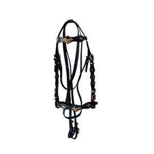 Brida de caballo española con metal plateado - Product Image 4