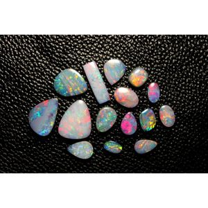 Cabochon de doublet d'opale de Boulder australien de feu coloré naturel de qualité superbe - Product Image 2